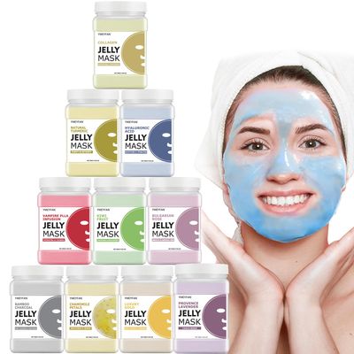 YMEYFAN Jelly Mask for Facials, Hydro Jelly Mask Powder Bulk Wholesale for Esthetician Supplies Professional Beauty Salon Spa Facial Mask Vajacial, Face Masks Skincare Big Set (10 Jar, 500g/17.6oz)