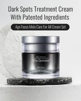 ISA KNOX Age Focus Mela Care Cream Set (3.7fl oz) - Dark Spot Moisturizer by LG Beauty. Niacinamide, Collagen, Vitamin B12, Vitamin C Derivatives.