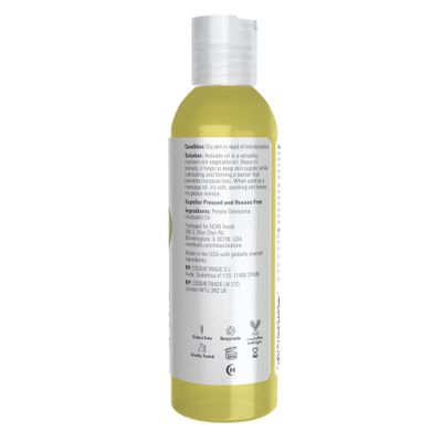 NOW Foods Solutions, Avocado Oil, 100% Pure Moisturizing Oil, Nutrient Rich and Hydrating, 4-Ounce