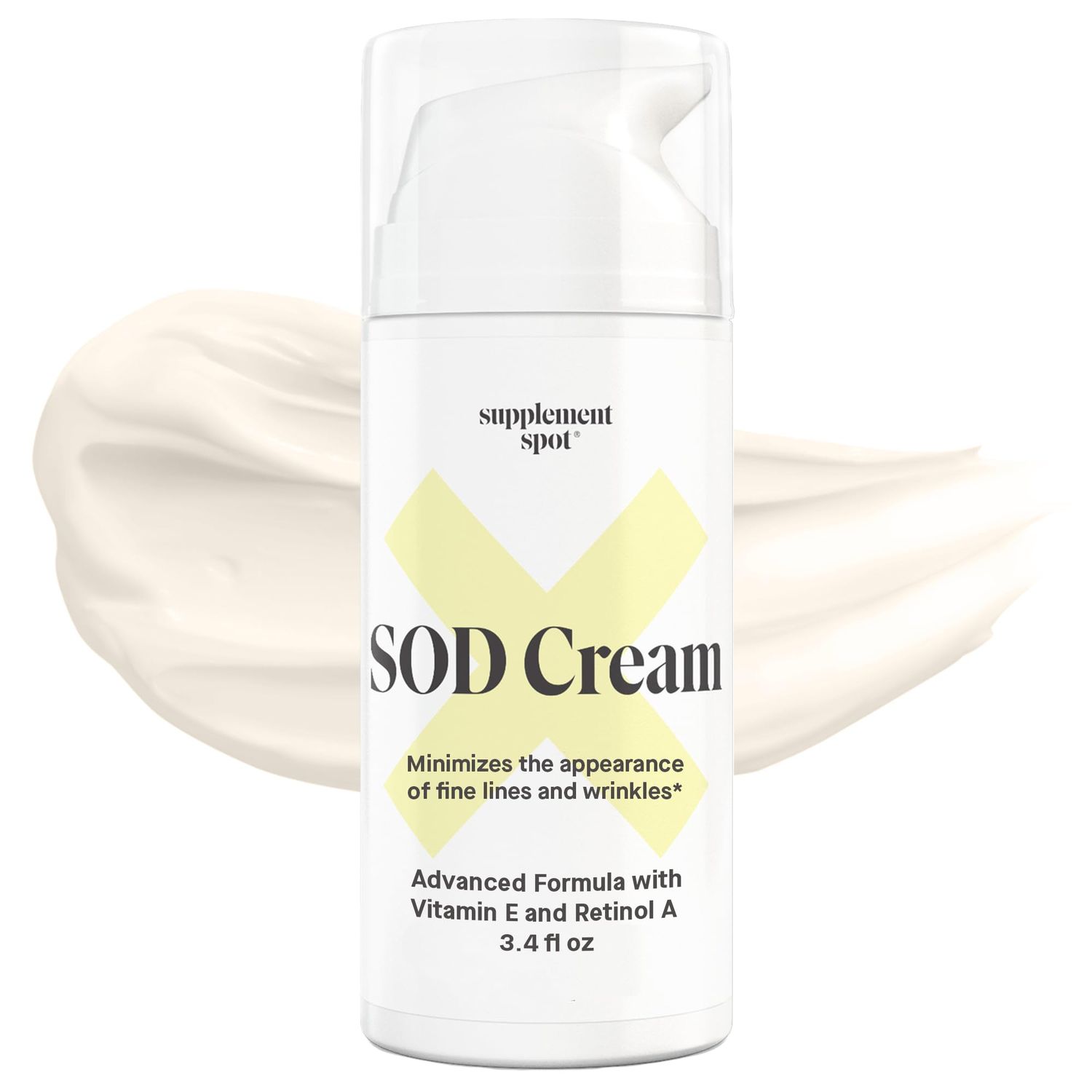 Superoxide Dismutase SOD Anti Aging Cream, Anti Aging Face Cream to Repair Fine Lines &amp; Wrinkles for Smoother, Firmer &amp; Younger Looking Skin, Superoxide Dismutase Face Moisturizer, 3.4 oz