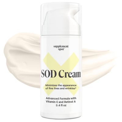 Superoxide Dismutase SOD Anti Aging Cream, Anti Aging Face Cream to Repair Fine Lines &amp; Wrinkles for Smoother, Firmer &amp; Younger Looking Skin, Superoxide Dismutase Face Moisturizer, 3.4 oz