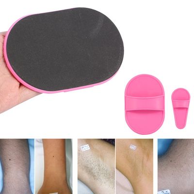 ZJchao Hair Removal Pads, Portable Smooth Away Body Depilation, Body Lip Facial Hair Depilatories Grinder for Smooth Skin on Legs, Arms, Face