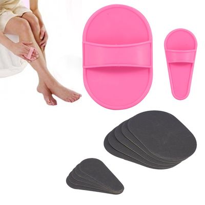 ZJchao Hair Removal Pads, Portable Smooth Away Body Depilation, Body Lip Facial Hair Depilatories Grinder for Smooth Skin on Legs, Arms, Face