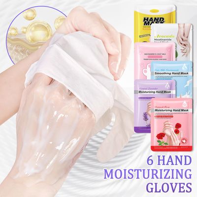 LJYBoBin Hand Mask Moisturizing Gloves 6 Pack,Hydrating Hand Mask for Women,Soft Gloves Hand Mask for Dry Cracked Hands