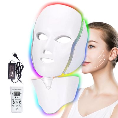 KEXIKELE Led Face Mask Light Therapy, 7 Colors LED Light Therapy Mask for Facial Skin Care, Colorful LED Beauty Mask, Led Mask Therapy Facial