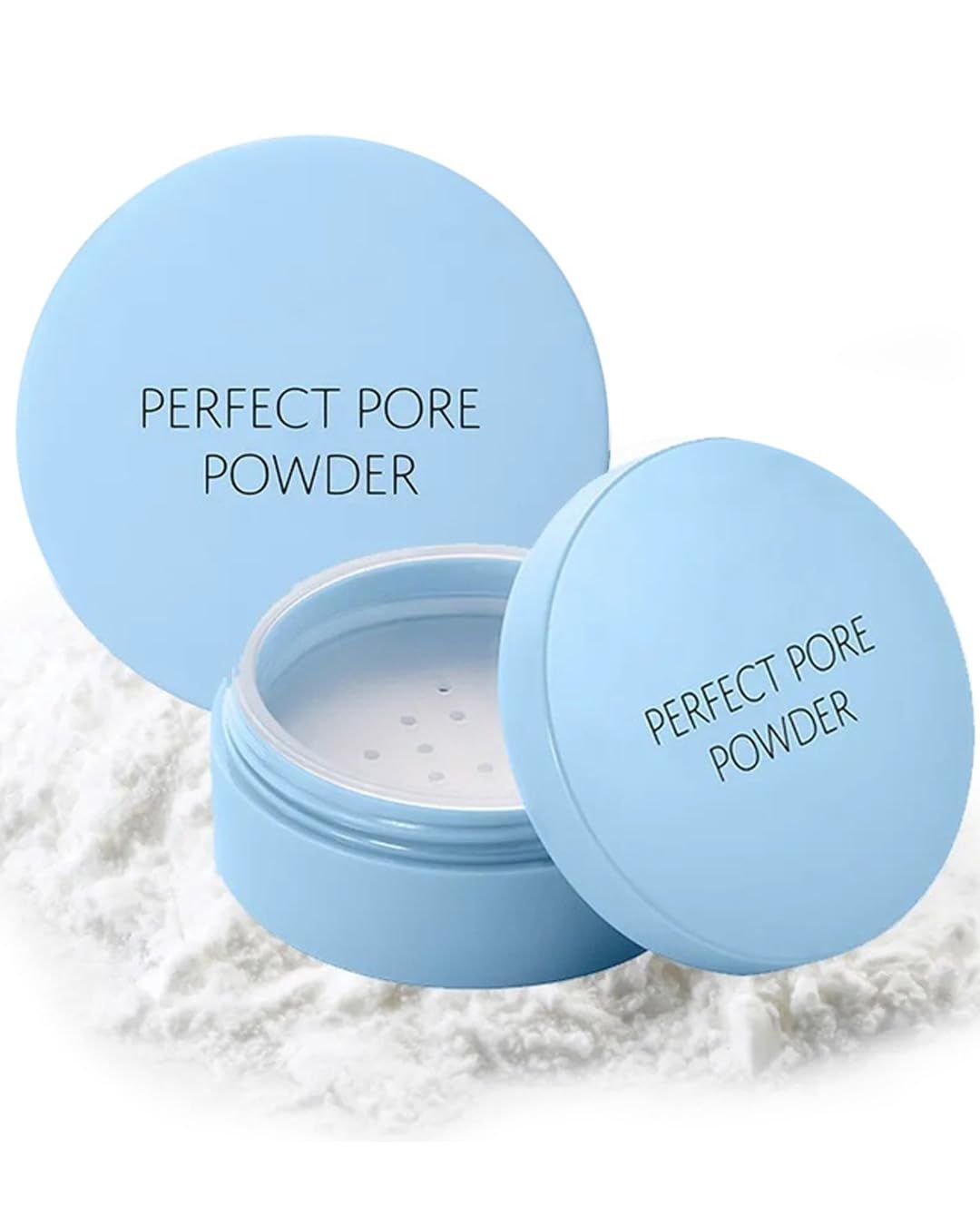 THESAEM Saemmul Perfect Pore Powder - Oil &amp; Sebum Control Long Lasting Silky Face, Skin Soothing &amp; Purifying with Green Tea Water and Tea Tree Extract, 0.18oz. 2 Pack