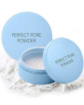 THESAEM Saemmul Perfect Pore Powder - Oil &amp; Sebum Control Long Lasting Silky Face, Skin Soothing &amp; Purifying with Green Tea Water and Tea Tree Extract, 0.18oz. 2 Pack