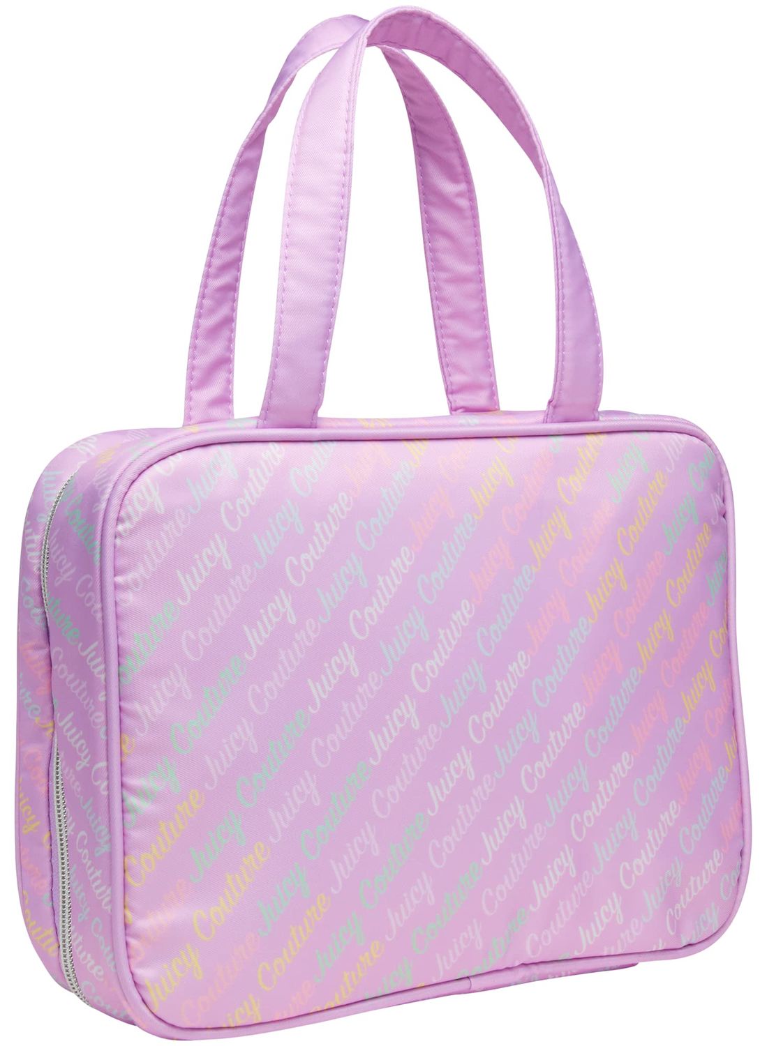 Juicy Couture Women&#39;s Cosmetics Bag - Hanging Travel Makeup and Toiletries Weekender Bag, Size One Size, Purple