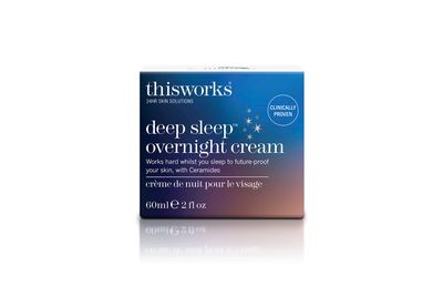 THISWORKS Deep Sleep Overnight Face Cream with Persian Silk Tree Extract, Ceramides &amp; Copper PCA, to Help Fight Signs of Fatigue &amp; Support Skin Renewal, 60ml