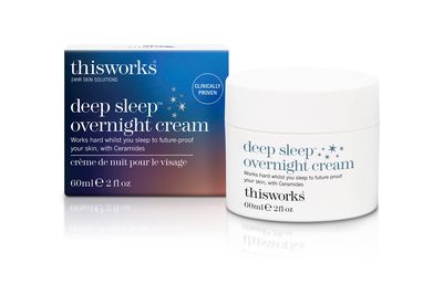 THISWORKS Deep Sleep Overnight Face Cream with Persian Silk Tree Extract, Ceramides &amp; Copper PCA, to Help Fight Signs of Fatigue &amp; Support Skin Renewal, 60ml
