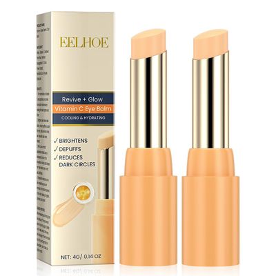 Tbexem Revive Glow Vitamin C Eye Balm, Hydrating Eye Cream,Improve Dark Circles,Brightens Skin Tone,Reduces Puffiness(2PCS)