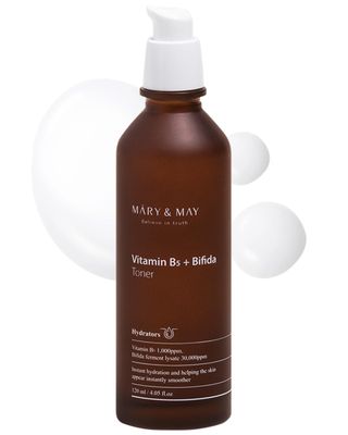 Mary&amp;May Vitamin B5 + Bifida Toner - Nourishing Face Toner for Enhanced Skin Barrier Strength and Moisture Retention - 30,000ppm Bifida Fermentation &amp; 1,000ppm Vitamin B5, 4.06 fl.oz.