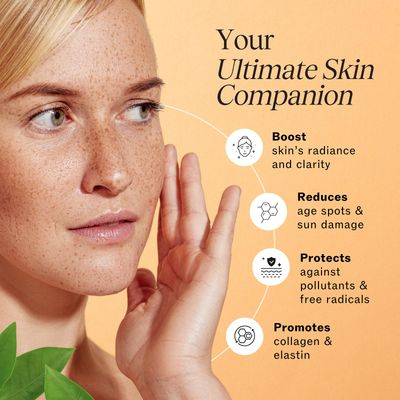 LilyAna Naturals Vitamin C Serum for Face - Face Serum with Hyaluronic Acid and Vitamin E, Anti Aging Serum, Reduces Age Spots and Sun Damage, Promotes Collagen and Elastin (1oz)
