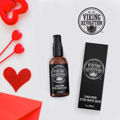 Viking Luxury After-Shave Balm - Soothes Face, Moisturizes After Shaving, Eliminates Razor Burn - Sandalwood Scent