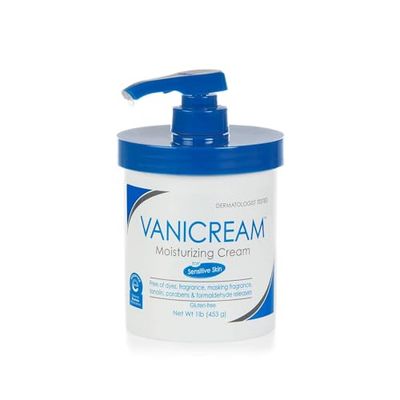 Vanicream Moisturizing Skin Cream with Pump Dispenser - 16 fl oz (1 lb) - Moisturizer Formulated Without Common Irritants for Those with Sensitive Skin