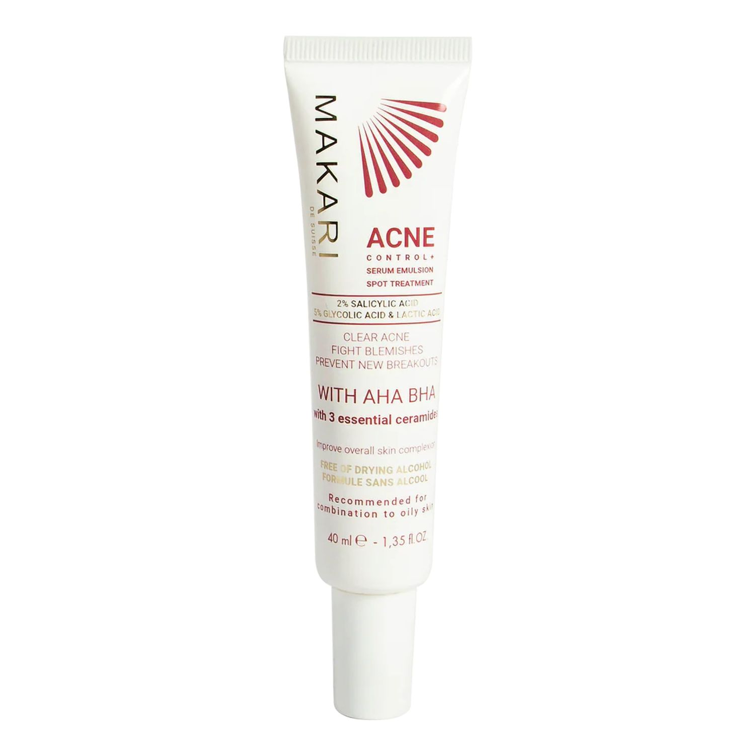 MAKARI Acne Control Spot Treatment for Oily Skin, Face Targeted Skin Care Agent, Treatment with Salicylic Acid, Glycolic Acid, Niacinamide