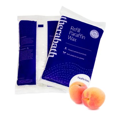 Therabath Paraffin Wax Refill - Thermotherapy - Use to Relieve Arthritis Discomfort, Stiff Muscles, &amp; Dry Skin - For Hands, Feet, Body - Deeply Hydrates &amp; Protects - Made in USA, 4 lb. PeachE