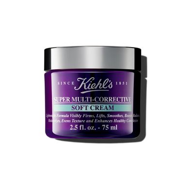 Kiehl&#39;s Super Multi-Corrective Soft Cream, Anti-aging Face Moisturizer for Oily/Combination &amp; Sensitive Skin, Restores Firmness, Improves Elasticity, Reduces Fine Lines - 2.5 fl oz