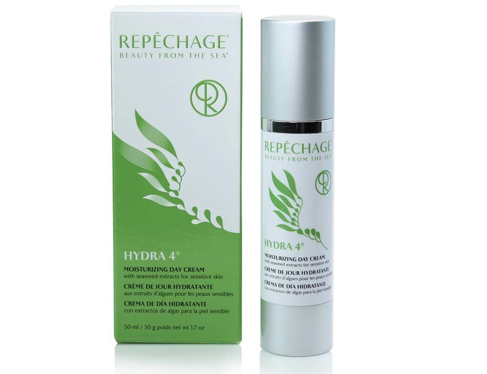 Repechage Hydra 4 Daily Moisturizer Face Cream - 1.7 Fl OZ Age Defying Skin Care Protection Lotion | Retinol, Lactic &amp; Hyaluronic Acid Cream, Vitamin E &amp; C - Dry and Sensitive Skincare