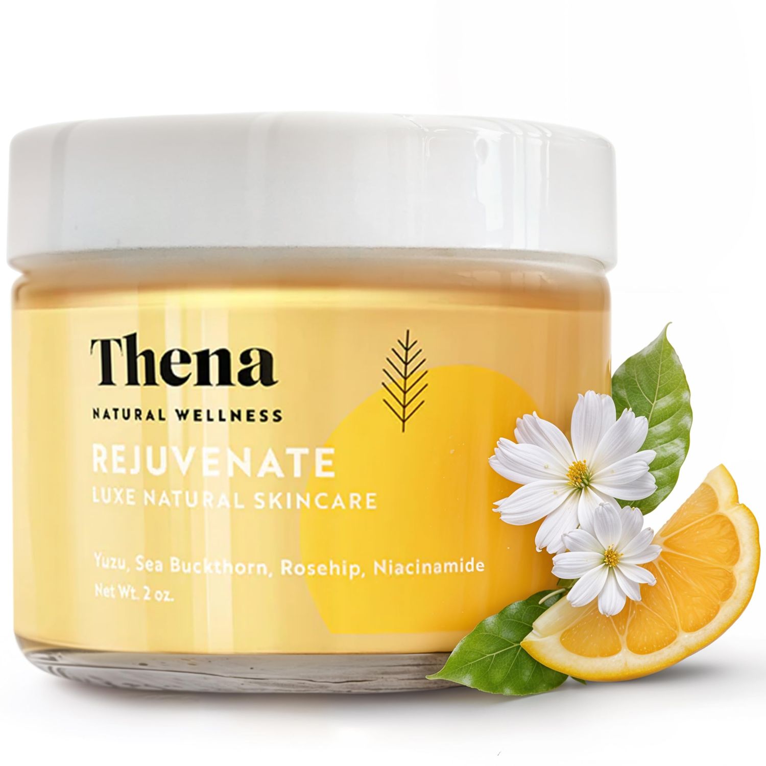 THENA Rejuvenate Facial Cream Moisturiser Natural &amp; Organic Skincare Anti aging Day Cream