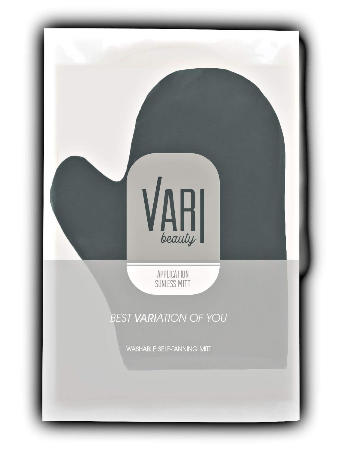 Vari Beauty Sunless Mitt Applicator | Soft Glove for Smooth, Streak-Free Body Tanner/Bronzer Application | Protects Hands from Stains | Reusable and Washable | Includes 1 Mitt