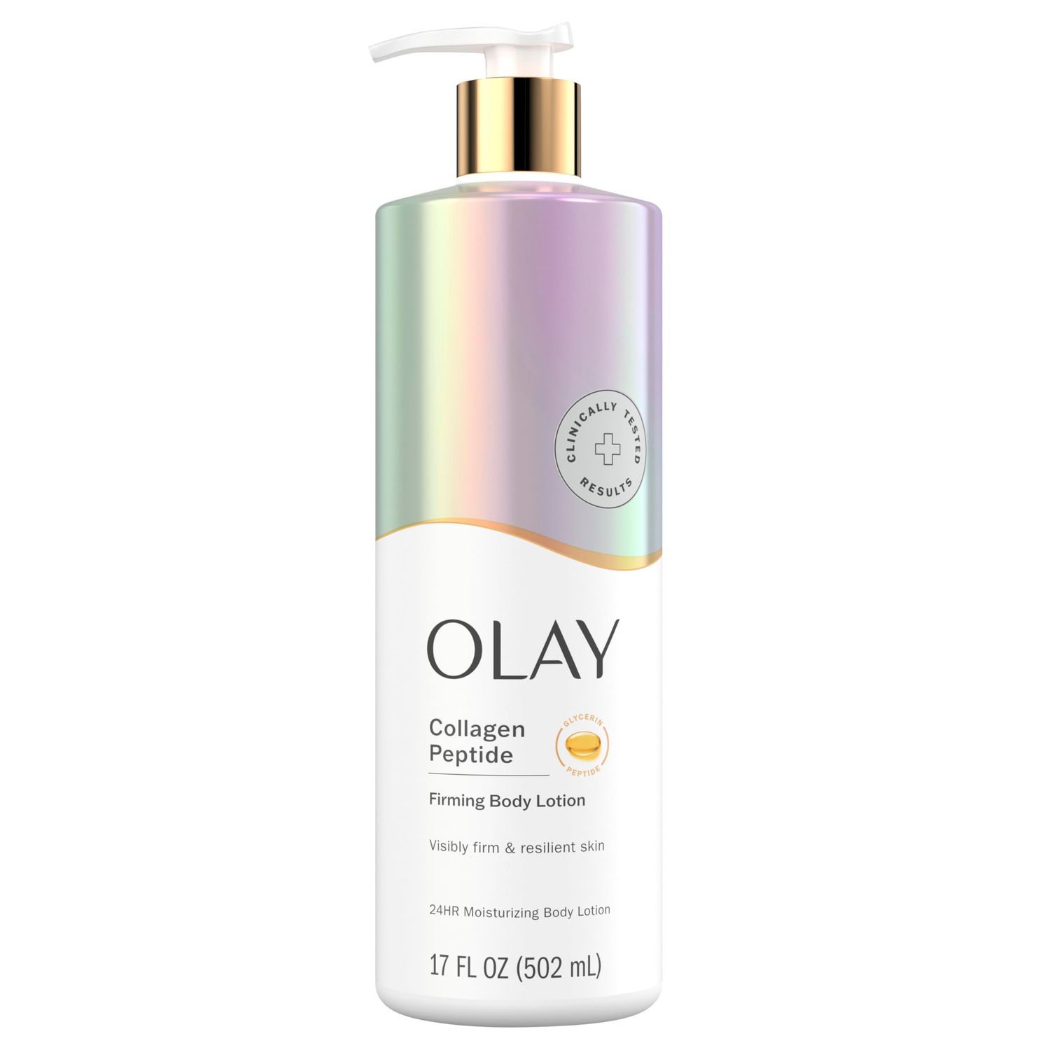Olay Body Lotion Firming &amp; Hydrating for Women with Collagen, 24hr Moisturizing, Vitamin E &amp; Vitamin B3 Complex, Fast Absorbing Formula, 17 fl oz