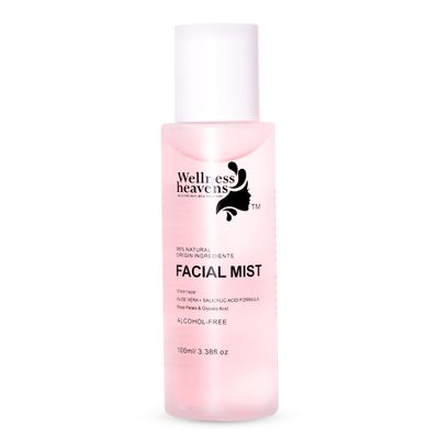 Hydrating Witch Hazel Facial Toner That Tightens Pores- Refreshing, Balancing, and Soothing Skin, Alcohol-Free Face Toner w, Aloe Vera, Rose Petal, Salicylic &amp; Glycolic Acid, 100ml
