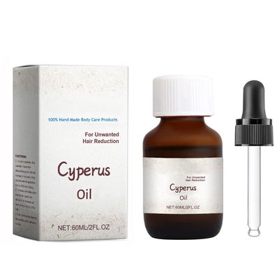 JHKED Cyperus Oil - 60ml Natural Cyperus Rotundus For Hair Removal, Moisturizing &amp; Soothing Cyperus Oil For Reducing Body Hair Growth, Ideal for All Skin Types
