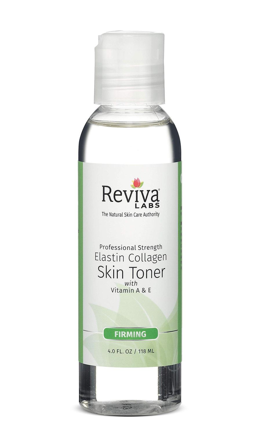 REVIVA LABS - Elastin Collagen Skin Toner with Vitamin A &amp; E, for Dry Skin - Pack of 3 (4 oz)