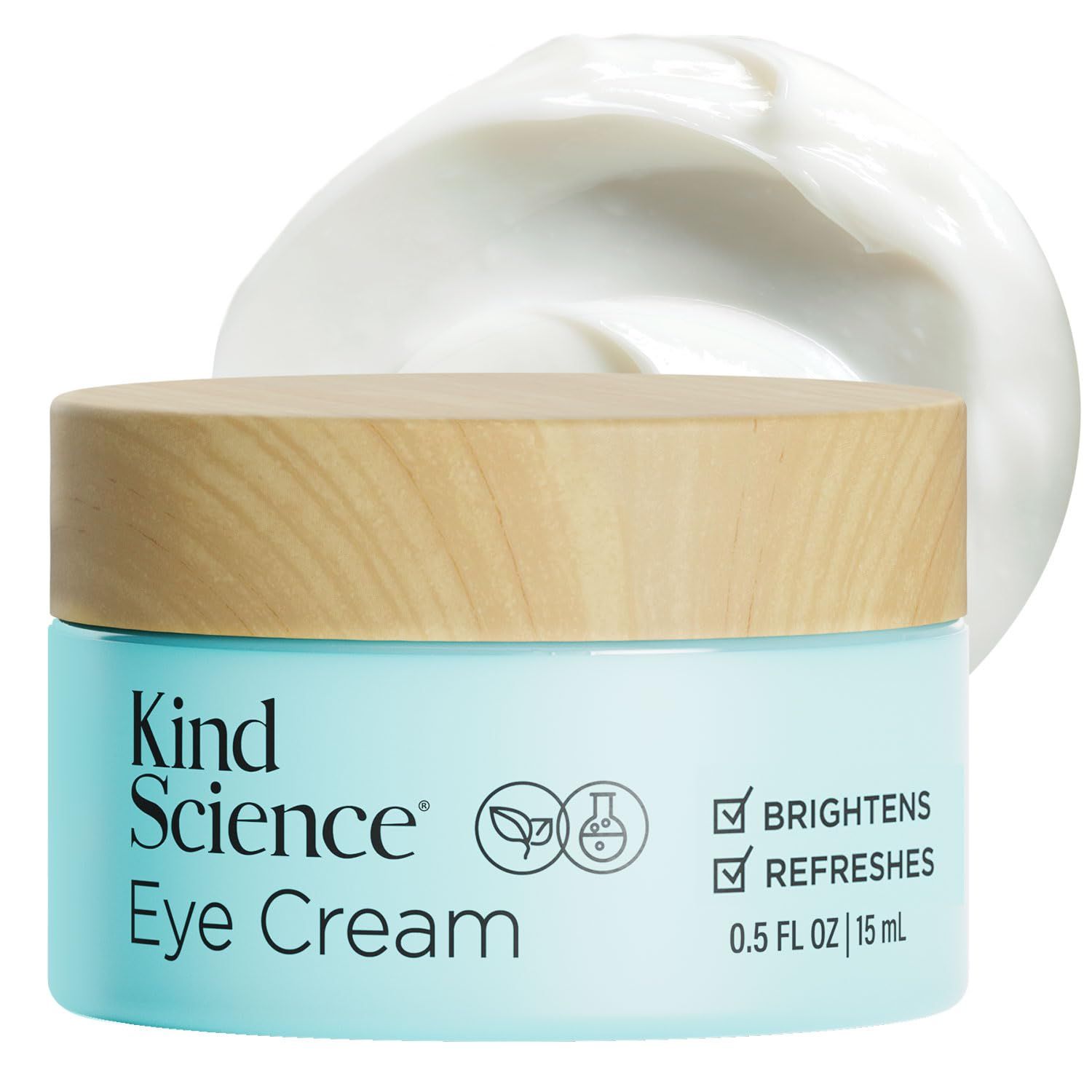 Kind Science by Ellen DeGeneres Eye Cream - Under Eye Cream to Refresh Eyes - Hydrating Eye Cream for Wrinkles Noticably Smooths &amp; Moisturizes - Anti Aging Eye Cream for Women, Paraben Free, 0.5 fl oz