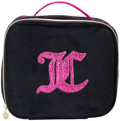 Juicy Couture Women&#39;s Cosmetic Bag - Makeup and Toiletries Travel Organizer, Compartments, Size One Size, Black