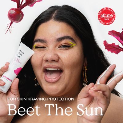 KraveBeauty Beet The Sun SPF 40 PA+++ Broad Spectrum Sunscreen, Daily Non-Greasy Chemical SPF, No White Cast or Pilling, For All Skin Types, Vegan &amp; Cruelty Free, 1.7 fl oz