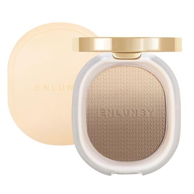 Lilyloria Color Gradient Face Shading Contour Powder Palette Matte Highlighter Makeup Blusher with Mirror, 05 Cool Brown