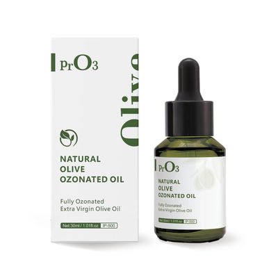 PrO3 Fully Ozoneted Olive Oil-100% Pure Ozone Oil-1 OZ-Glass Dropper Bottle-Organic Natural for Skin Care Essence Oil- Rich in Reactive Oxygen.