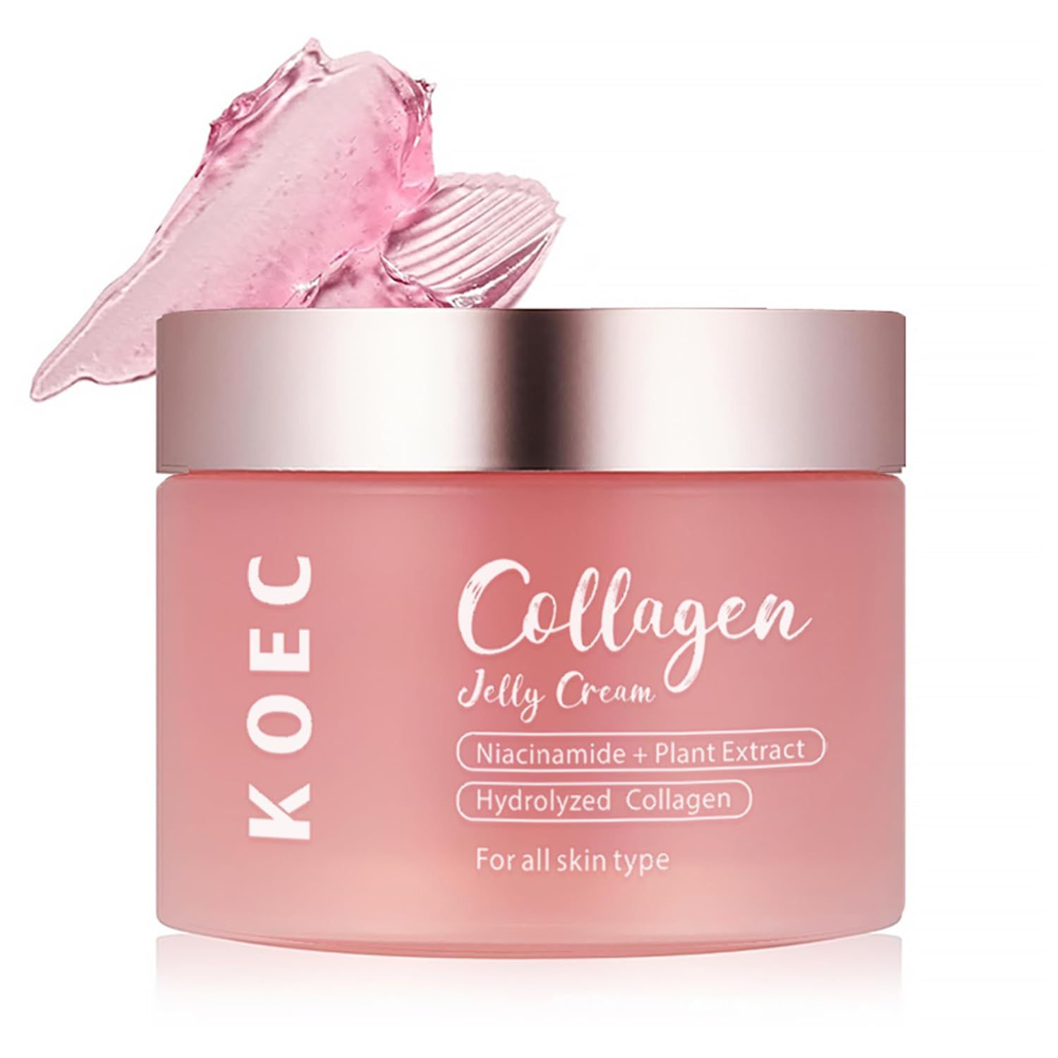 LOYOTICE Collagen Jelly Cream,Niacinamide &amp; Freeze Dried Hydrolyzed Collagen Face Cream,Boosts Elasticity &amp; Hydration,Reduce Fine Lines &amp; Dullness,Improves Glowy Collagen Cream(3.38 fl.oz)