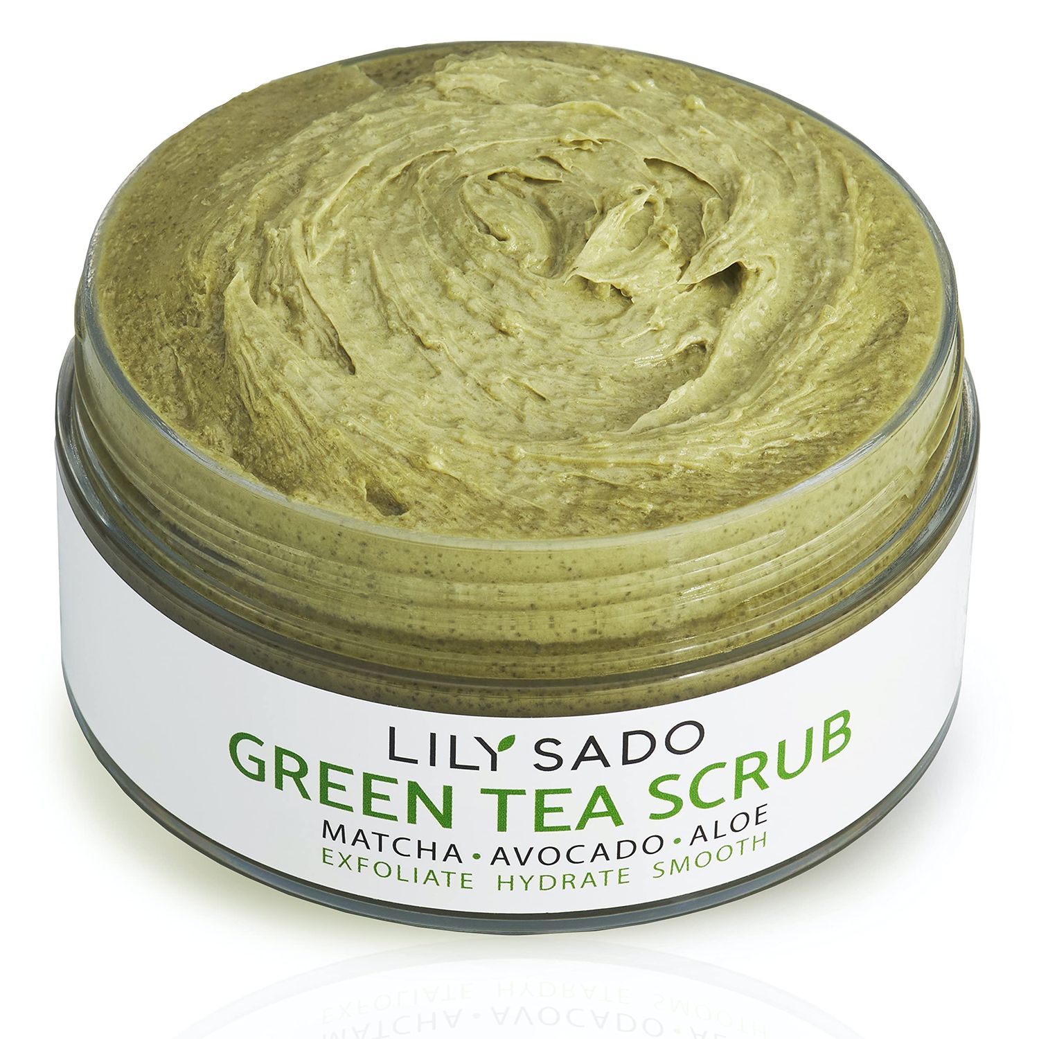 LILY SADO Matcha Made in Heaven Sugar Facial Scrub - Best Daily Facial Exfoliating Cleanser for Women &amp; Men - Vegan Face Wash Exfoliates Skin, Treats Acne, Reduces Pore Size - 4 oz