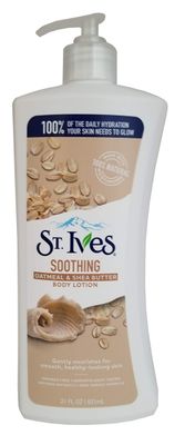 St. Ives Naturally Soothing Body Lotion, Oatmeal &amp; Shea Butter 21 Oz by St. Ives (Pack of 3)