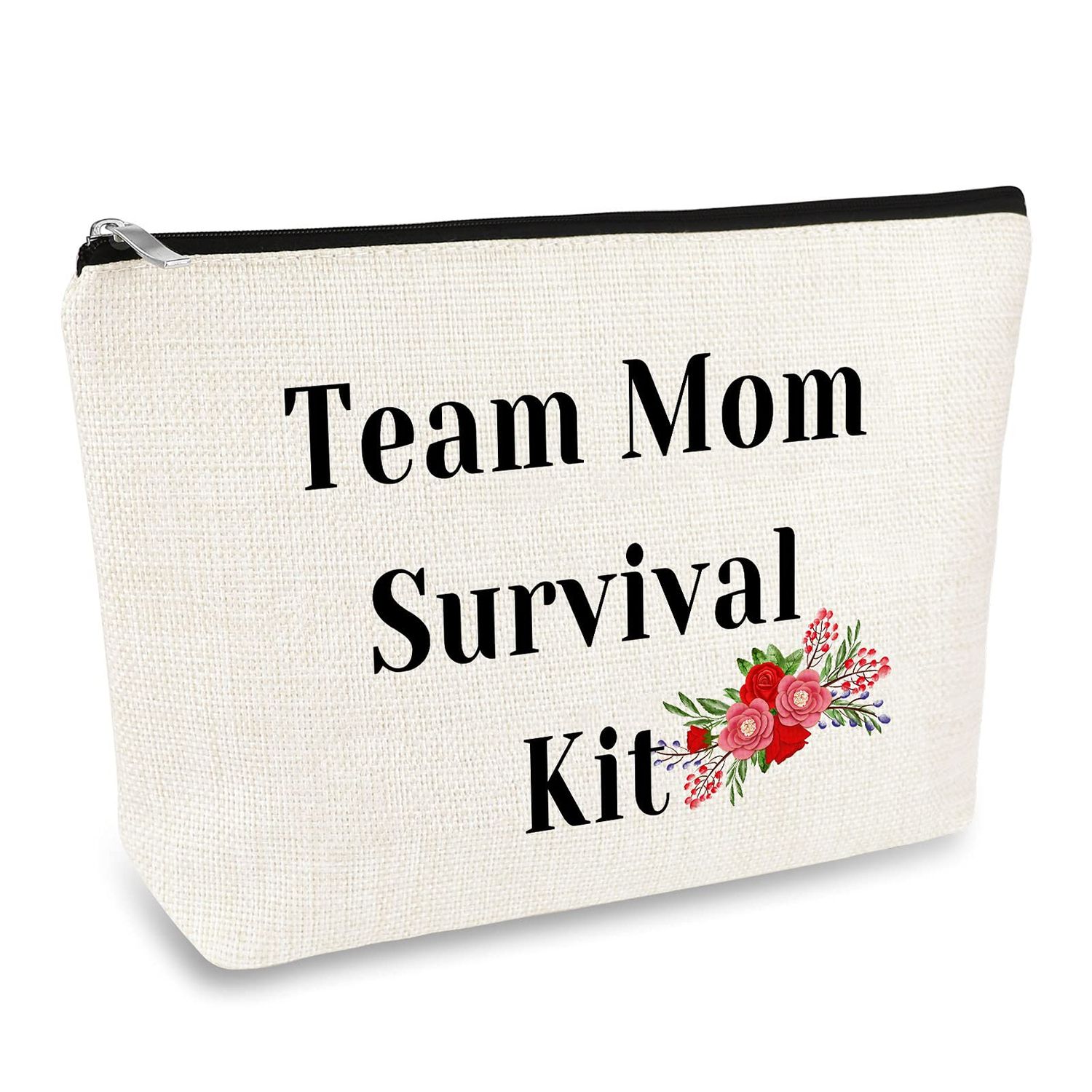 Team Mom Gift Team Leader Cosmetic Bag Gift for Women Thank You Gifts for Team Mom Makeup Bag Christmas Birthday Gifts for Coach Team Mom Football Basketball Badminton Team Leaders Gifts Makeup Pouch