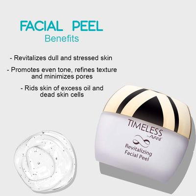 Timeless by AVANI Revitalizing Facial Peel | Enriched with Natural Plant Extracts and Vitamins E & C | Removes Dead Skin Cells, Excess Oil, Dirt, & All Other Impurities - 1.7 fl. oz.