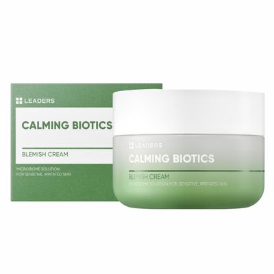 Leaders Calming Biotics Cream - For Sensitive Acne-Prone Skin, Hydrating, Soothing &amp; Calming Formula to Strengthen Skin Health &amp; Barrier, 50ml