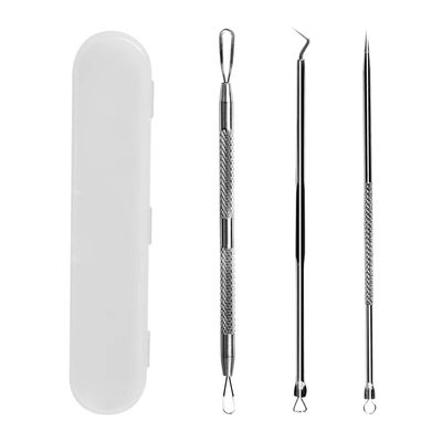 WSYUB Pimple Popper Tool, Stainless Steel Pimple Extractor, WSYUB Blackhead Tweezers, Comedones Extractor Acne Removal Kit for Blemish, Whitehead Popping
