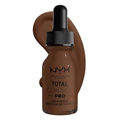 NYX PROFESSIONAL MAKEUP Total Control Pro Drop Foundation, Skin-True Buildable Coverage - Deep