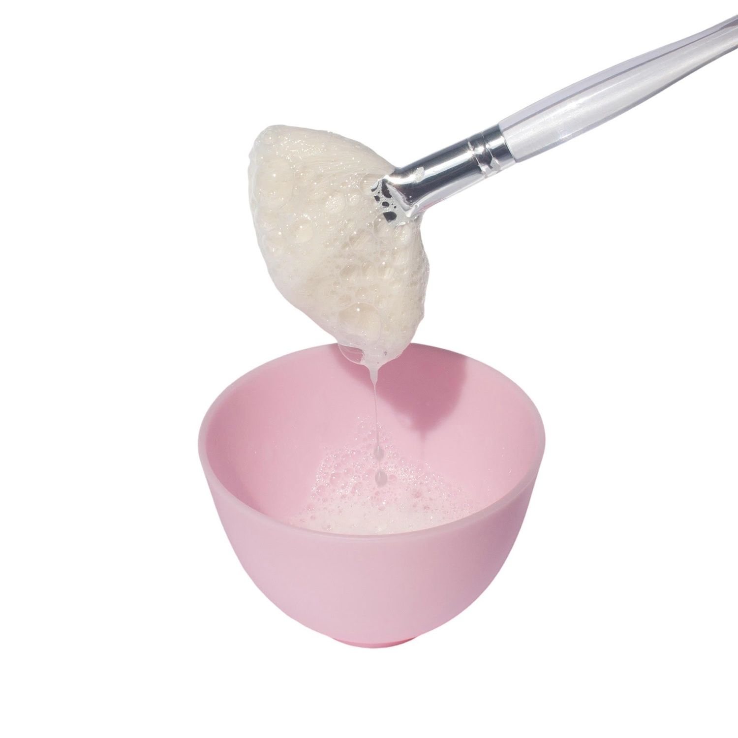 Natural Fluffy White Goat Hair Soft Fan Brush For Skincare And Esthetician (Large)