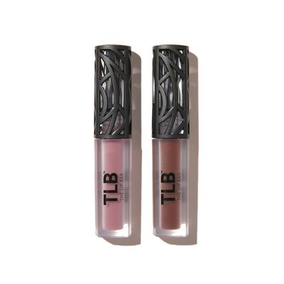 The Lip Bar - Nonstop Liquid Matte Lipstick 2-Pack, Curlfriend (Mauve Pink) + Savage (Chocolate Red-Brown) - High Pigment - One Swipe - Long Lasting - Jojoba Oil &amp; Vitamin E - Vegan - .24 fl oz