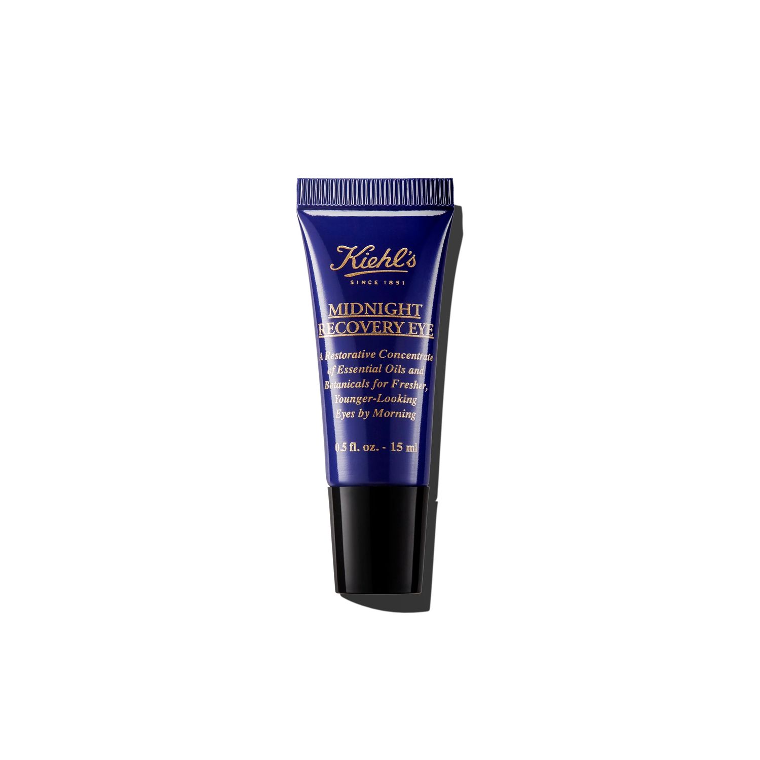 Kiehl&#39;s Midnight Recovery Eye Cream for Dark Circles &amp; Eye Puffiness, Nightime Eye Treatment, Smooths Undereye, with Butcher&#39;s Broom Extract, Lavender Essential Oil &amp; Evening Primrose Oil - 0.5 fl oz