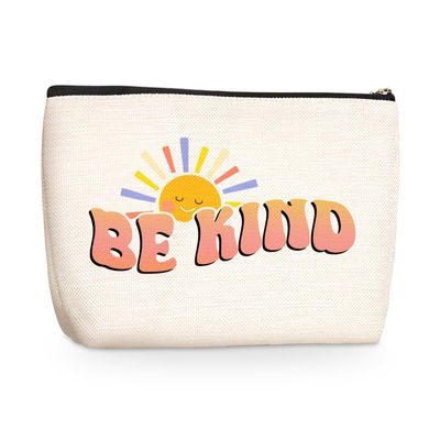 Mental Health Makeup Bag Positive Affirmations Motivational Gifts Health Cosmetic Travel Bag for Women Counselor Therapist Psychologist Mom BFF Bestie Skincare Bag for Birthday Nurse Mothers Day