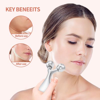 Running man Faical Roller Massager- Improves Complexion, Remove Eye Wrinkles, 3D Metal Face Massage Tool -Increase Firmness and Anti-Aging, Face Roller-Tightens &amp; Tones Skin Appearance.
