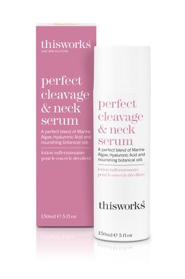 thisworks Perfect Cleavage and Neck Serum, Anti-Aging Super Blend to Protect and Perfect Delicate Skin on Neck and Chest, 5 fl oz (150ml)