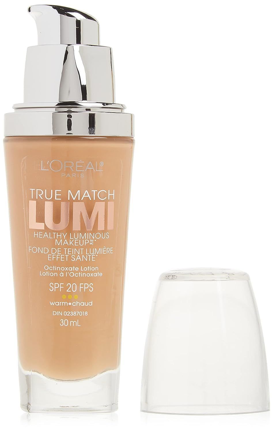 LOral Paris True Match Lumi Healthy Luminous Makeup, W4 Natural Beige, 1 fl; oz.