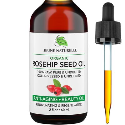 Rosehip Oil Organic, From Fruit &amp; Seeds, Pure, Raw, Virgin, Cold Pressed, Undiluted Body Oil For Skin Care, For Hair Oil, Gua Sha, Cuticle Oil, Face Oil, Organic Rosehip Seed Oil, 2 oz